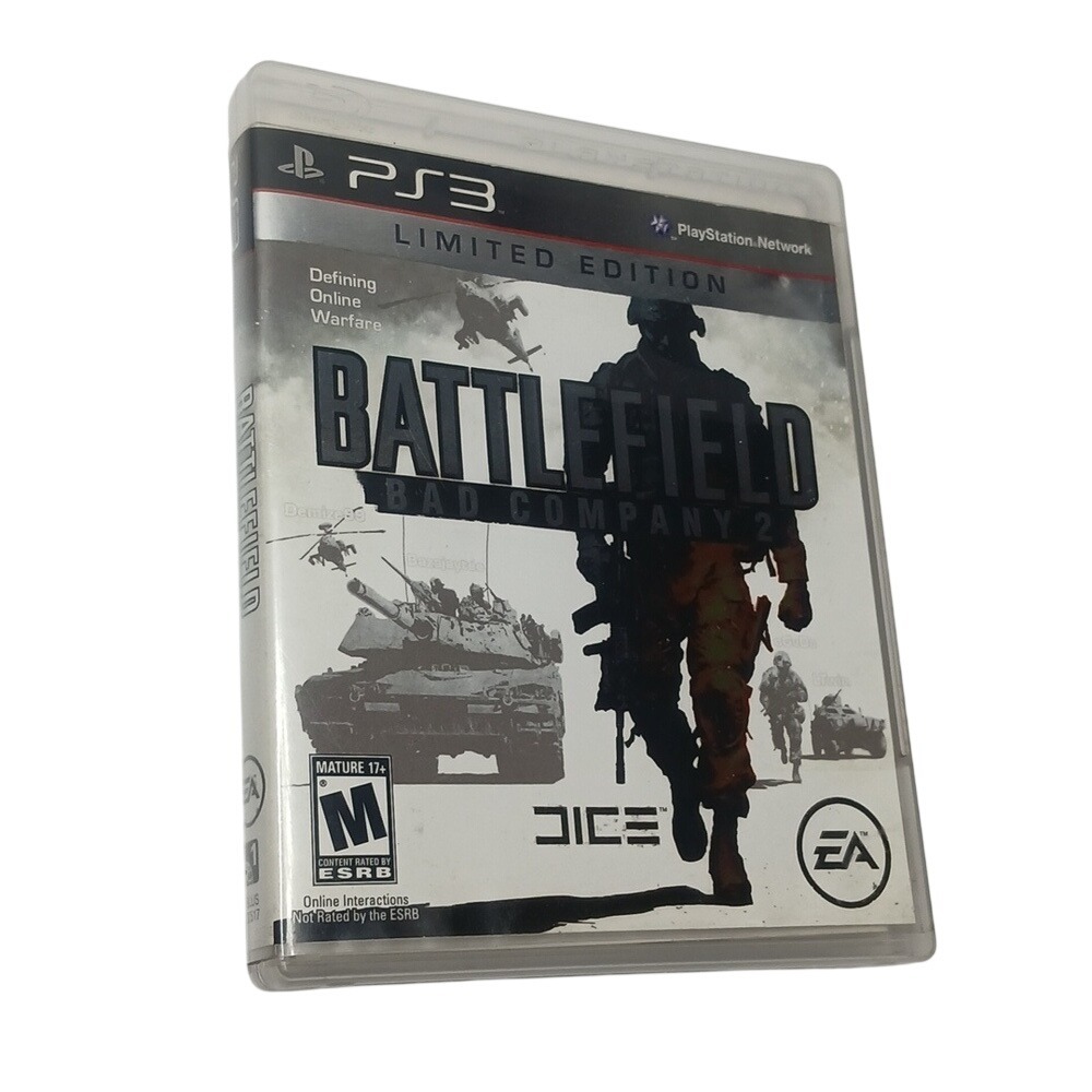 EA Battlefield Bad Company 2 PS3 OS White Limited Edition Shooter Game